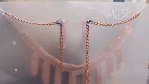 Rose Gold Necklace &amp; Earring Set