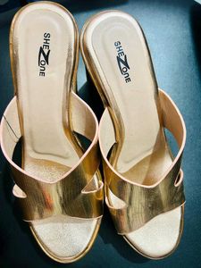 Gold Platform Heels