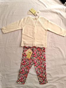 Dave & Bella Baby Girl Top And Bottom Set