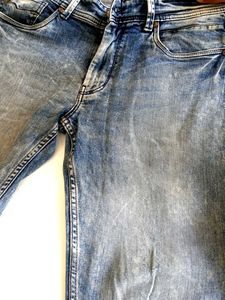 Vintage Wash Denim Jeans