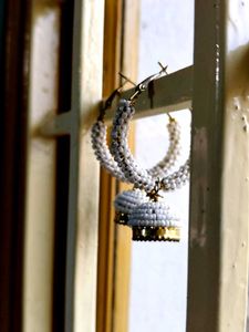 Beaded Jhumka Earrings