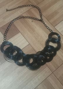 Black CrissCross Necklace