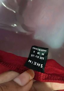 Red Crisscross Crop Top