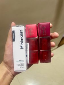 Minimalist naicinamide serum & Maybelline tint