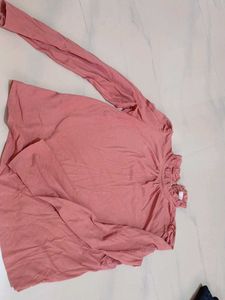Cute Pink Long Sleeve Top