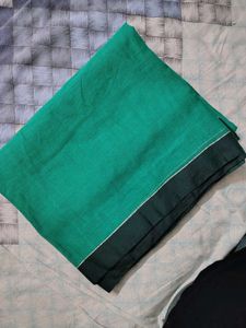 Green Cotton Saree