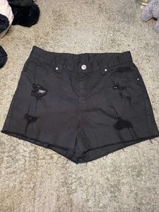 Black Colour Denim Short Jeans 🫶🫶🫶