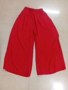 Red And White Palazzo Size XXL