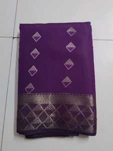 Dark Purple Soft Silk Saree...