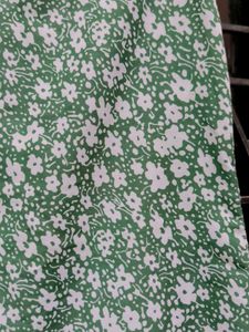 Green Floral Mini Dress
