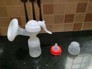 LuvLap Mannual Breast Pump , 2 Pcs Breast Pads Free, BPA Free