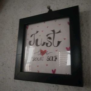 Love Yourself Framed Art, And Its A Mini Frame