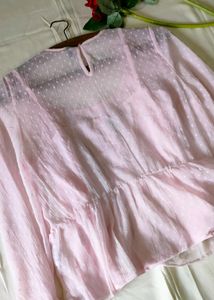 Rio Pretty Pink Ruffle Top With Camisole