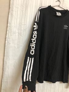 Adidas Black Long Sleeve T Shirt