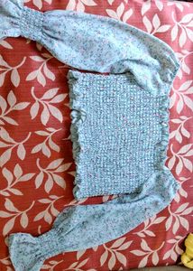 Printerest crop top 🩵☺️