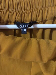 Mustard Wide Leg Palazzo Pants