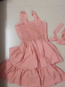 Peach Layered Dress