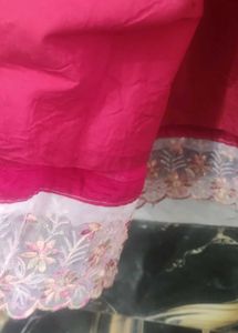 Red Zardosi Work Kurta Set