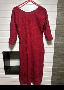 Combo Of 2 Maroon Embroidery Tops