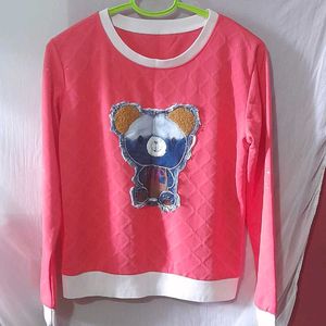 Teddy Bear Patch Sweatshirt