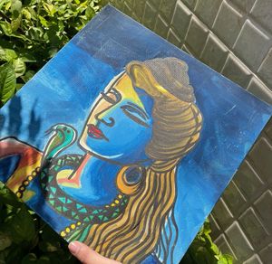 Handmade Shivji Painting