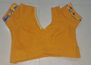 Ethnic mustard and cream saree