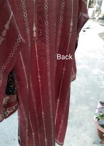 Elegant Pink Printed Kurta Set