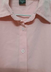 Combo : Green And Peach Crop Shirts