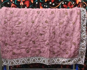 Elegant Embroidered Saree