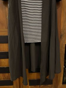 Striped Dress with Duster