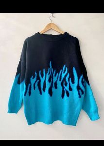 Two Pink + Blue Flames Sweater Combo Offer 🔥