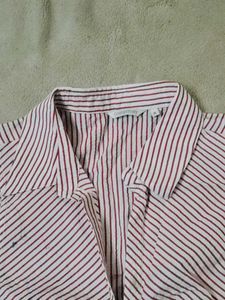 Striped Sleeveless Blouse