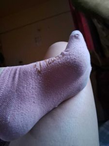 Used Cute Pink Socks