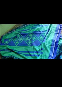 Elegant Blue &amp; Green Saree
