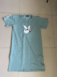 Cute Mint Playboy T-Shirt Dress