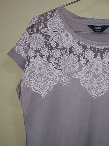Lilac Floral Lace Top