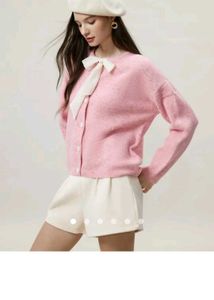Pink Knit Cardigan