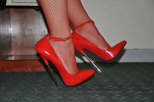 Sexy Red still material Stiletto High Heels