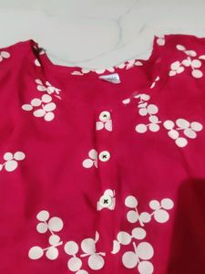 Red Daily Wear Kurta
