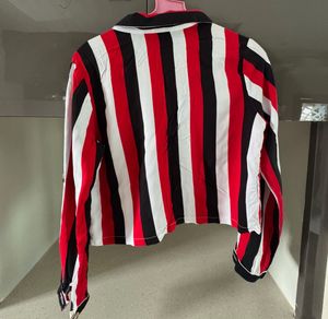 Striped Button-Down Top