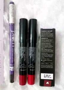 Plum Kajal &amp; Lipsticks Combo