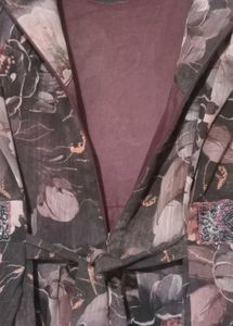 Mauve Floral Maxi Dress
