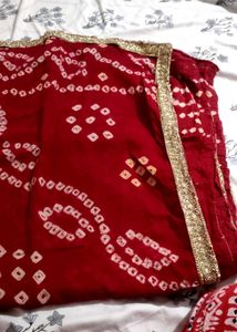 Cotton Bandhani Dupatta Combo