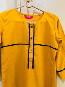 Yellow Kurti For Office🧡
