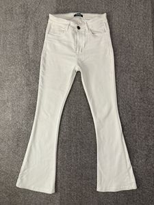 White Flared Pants