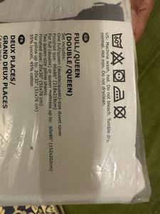 🛏️ IKEA KLANGLILJA Duvet Cover Set (Full/Queen)