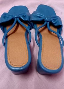 Blue Bow heels