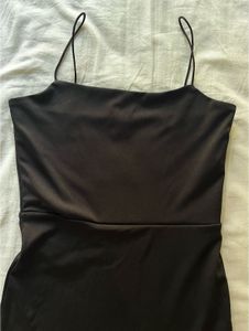 Black Slit Dress