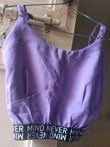 Cute Lavender Crop Top