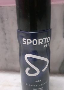 &#39;SPORTO RED&#39; Limited Edition Deodorant Body Spray Perfume For Men.